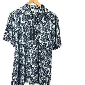 NWT MIZZEN+MAIN PERFORMANCE MENSWEAR CAPRI BLUE SHIRT SIZE M‎